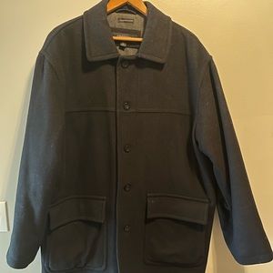 Mens XL Claiborne Italian Wool Coat
